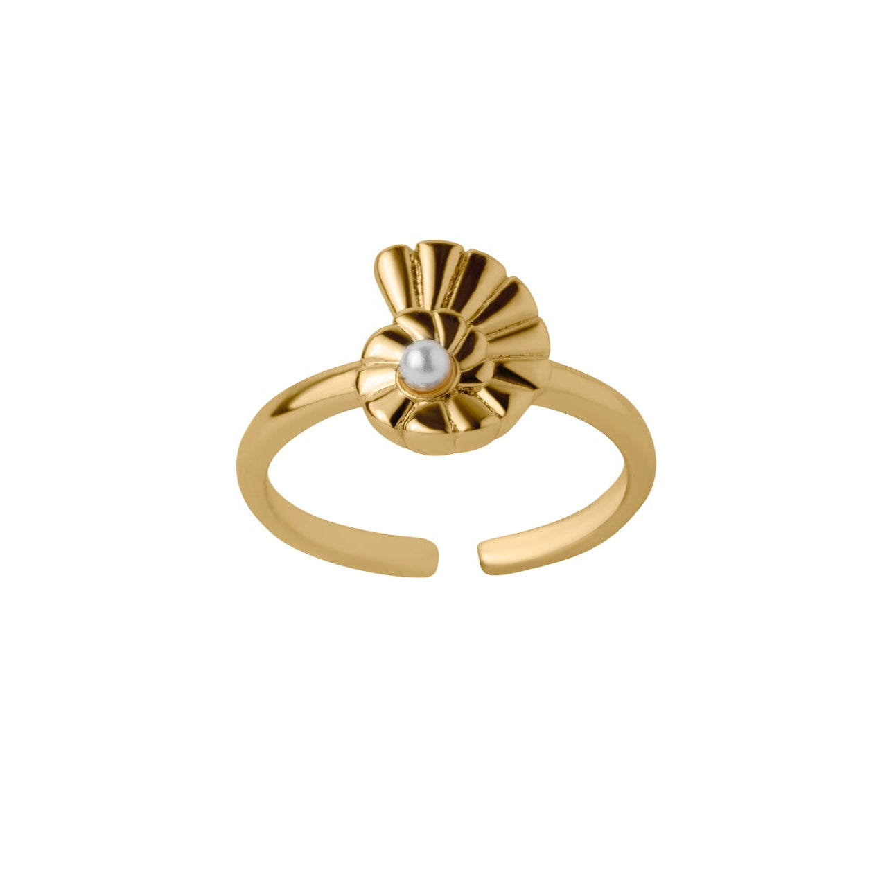 ANILLO CONCHA CON PERLA