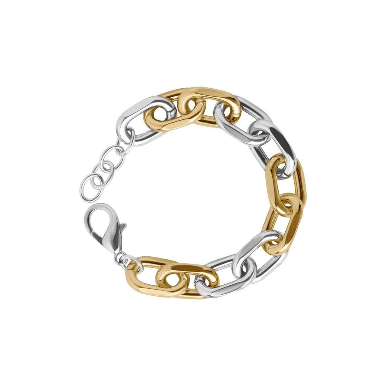 PULSERA OVALOS CHUNKY BITONO