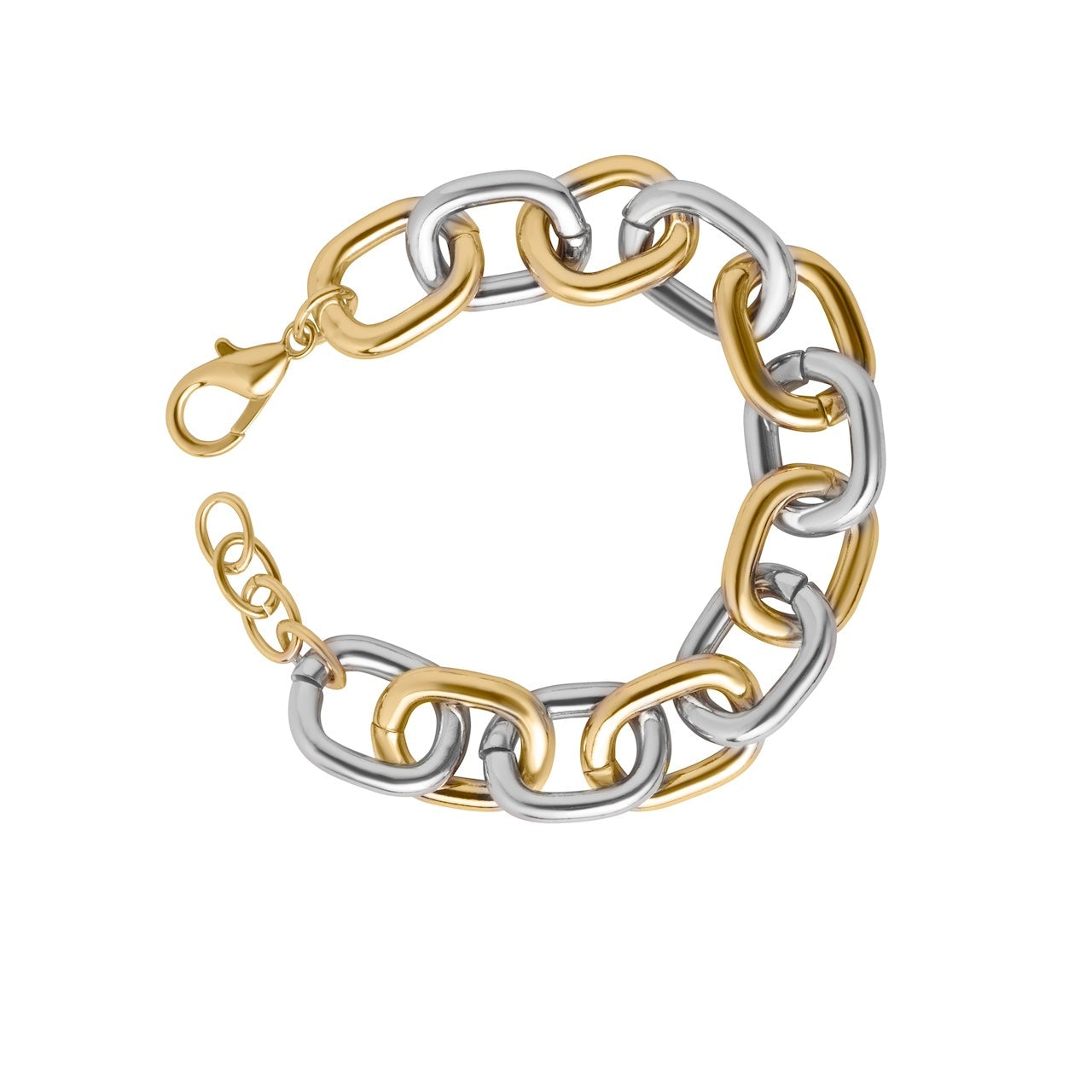 PULSERA OVALOS CHUNKY BITONO