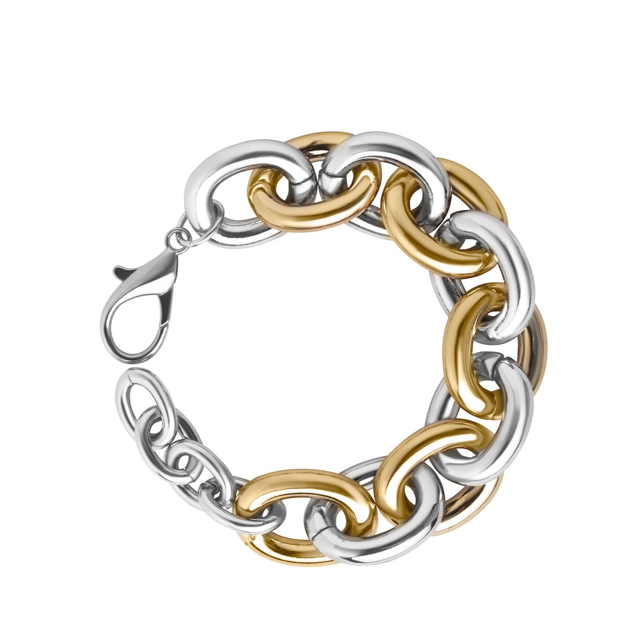 PULSERA OVALOS EXTRA CHUNKY BITONO